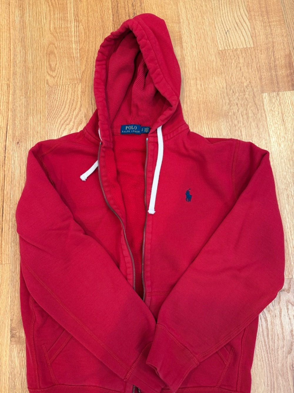 Polo by Ralph Lauren Red Zip Up Sweater